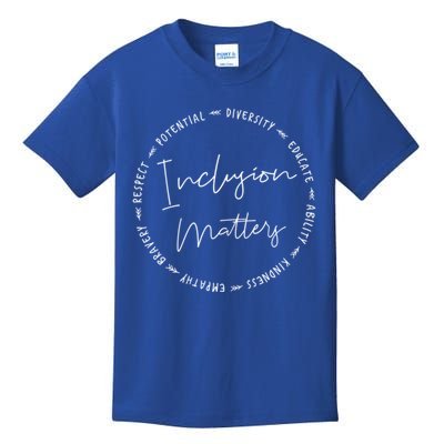 Inclusion Empathy Diversity Respect Matters Gift Kids T-Shirt