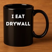 I Eat Drywall 11oz C Handle Ceramic Mug