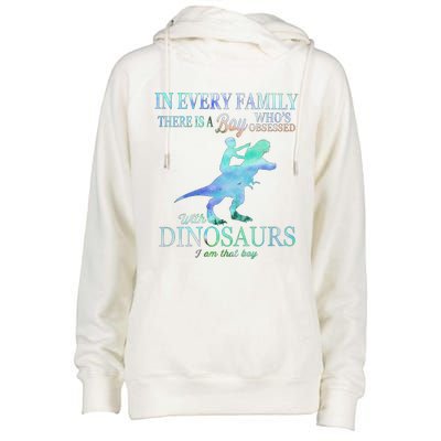 In Every Family There Is A Whos Obsessed Gift Womens Funnel Neck Pullover Hood