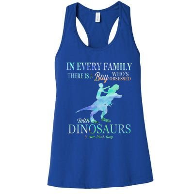 In Every Family There Is A Whos Obsessed Gift Women's Racerback Tank