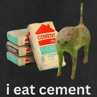 I Eat Funny Cement Cat Cursed Meme Adult Drive Performance Visor