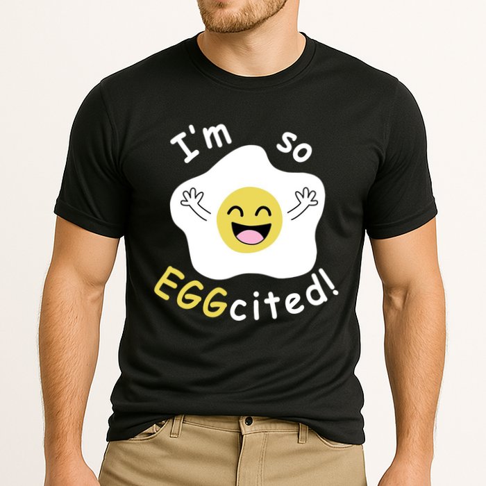 Im Eggcited Funny Humor Cooling Performance Crew T-Shirt