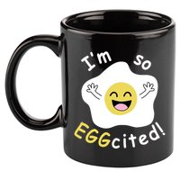 Im Eggcited Funny Humor 11oz C Handle Ceramic Mug
