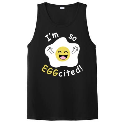 Im Eggcited Funny Humor PosiCharge Competitor Tank