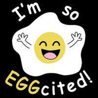 Im Eggcited Funny Humor Tie-Dye T-Shirt