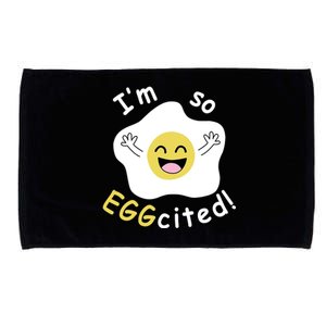 Im Eggcited Funny Humor Microfiber Hand Towel