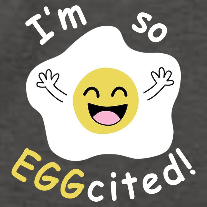 Im Eggcited Funny Humor Vector Backpack