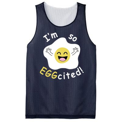 Im Eggcited Funny Humor Mesh Reversible Basketball Jersey Tank