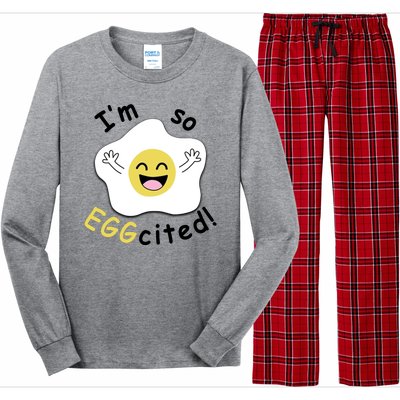 Im Eggcited Funny Humor Long Sleeve Pajama Set