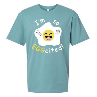 Im Eggcited Funny Humor Sueded Cloud Jersey T-Shirt