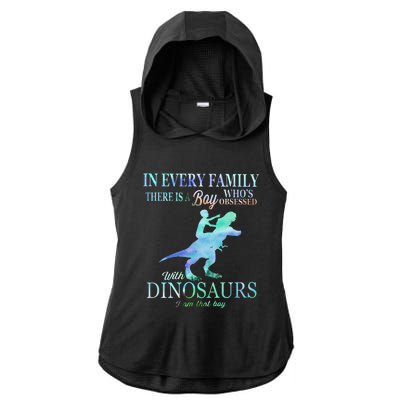 In Every Family There Is A Who's Obsessed Gift Ladies PosiCharge Tri-Blend Wicking Draft Hoodie Tank