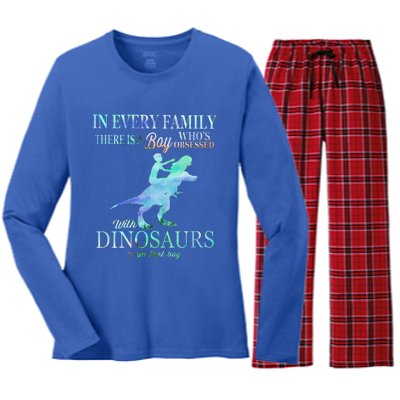 In Every Family There Is A Who's Obsessed Gift Women's Long Sleeve Flannel Pajama Set 