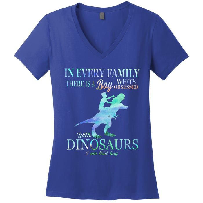 In Every Family There Is A Who's Obsessed Gift Women's V-Neck T-Shirt