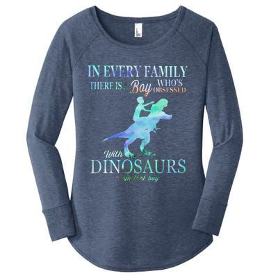 In Every Family There Is A Who's Obsessed Gift Women's Perfect Tri Tunic Long Sleeve Shirt