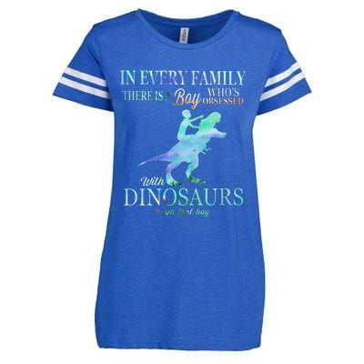 In Every Family There Is A Who's Obsessed Gift Enza Ladies Jersey Football T-Shirt