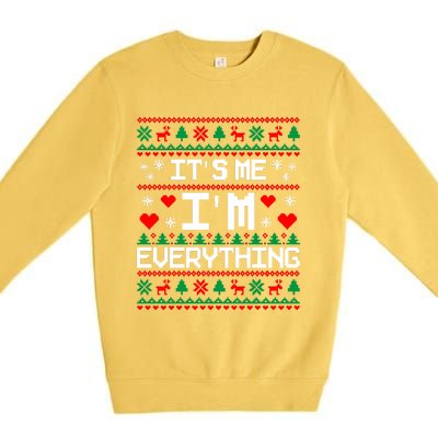 IM Everything For Christmas Couples Matching Ugly Sweater Premium Crewneck Sweatshirt