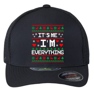 IM Everything For Christmas Couples Matching Ugly Sweater Flexfit Unipanel Trucker Cap