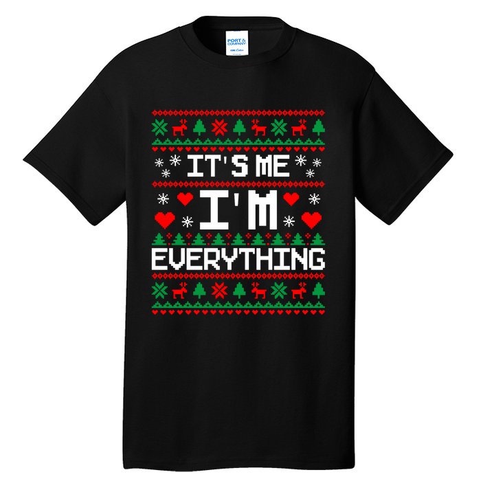 IM Everything For Christmas Couples Matching Ugly Sweater Tall T-Shirt