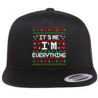 IM Everything For Christmas Couples Matching Ugly Sweater Flat Bill Trucker Hat