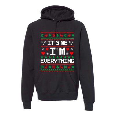 IM Everything For Christmas Couples Matching Ugly Sweater Premium Hoodie