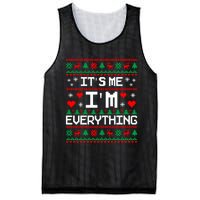 IM Everything For Christmas Couples Matching Ugly Sweater Mesh Reversible Basketball Jersey Tank