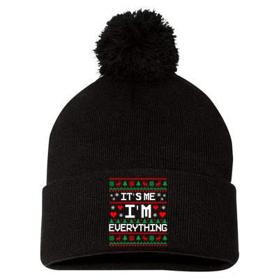 IM Everything For Christmas Couples Matching Ugly Sweater Pom Pom 12in Knit Beanie