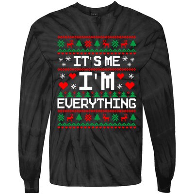 IM Everything For Christmas Couples Matching Ugly Sweater Tie-Dye Long Sleeve Shirt