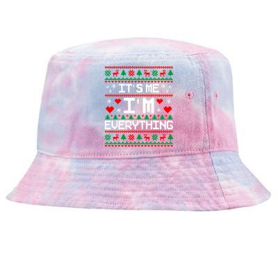 IM Everything For Christmas Couples Matching Ugly Sweater Tie-Dyed Bucket Hat