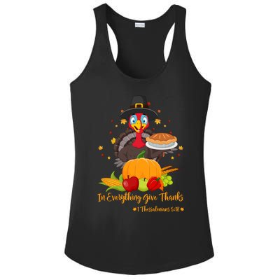 In Everything Give Thanks 1 Thessalonians 5:18 Gift Ladies PosiCharge Competitor Racerback Tank