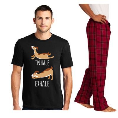 Inhale Exhale Goat Yoga Meditation Workout Exercise Mom Pajama Set