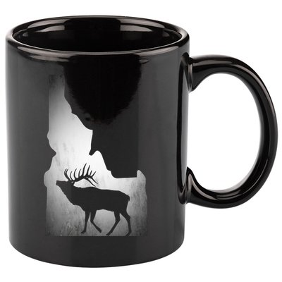 Idaho Elk Hunting Gift 11oz C Handle Ceramic Mug
