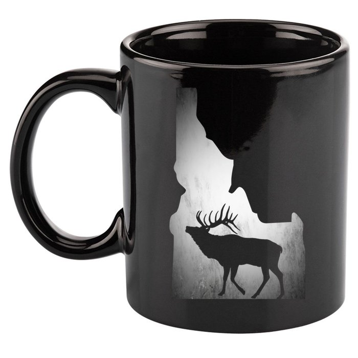 Idaho Elk Hunting Gift 11oz C Handle Ceramic Mug