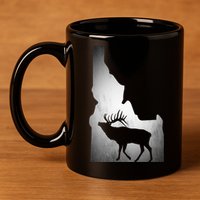 Idaho Elk Hunting Gift 11oz C Handle Ceramic Mug