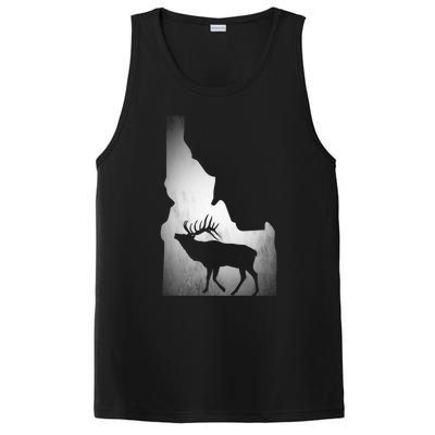 Idaho Elk Hunting Gift PosiCharge Competitor Tank