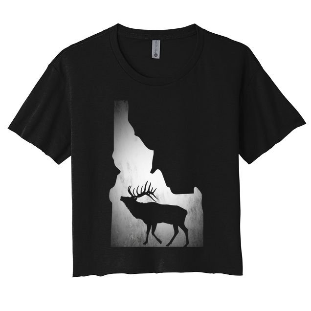 Idaho Elk Hunting Gift Crop Top