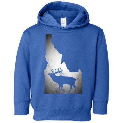 Idaho Elk Hunting Gift Toddler Hoodie