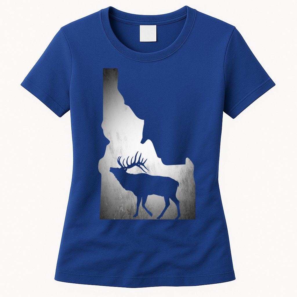 Idaho Elk Hunting Gift Womens T-Shirt