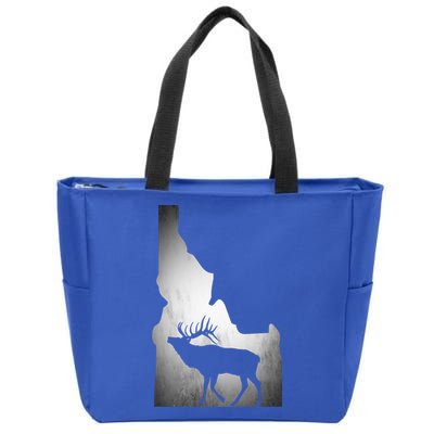 Idaho Elk Hunting Gift Zip Tote Bag