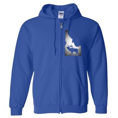 Idaho Elk Hunting Gift Full Zip Hoodie