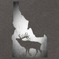 Idaho Elk Hunting Gift Cotton Canvas Backpack