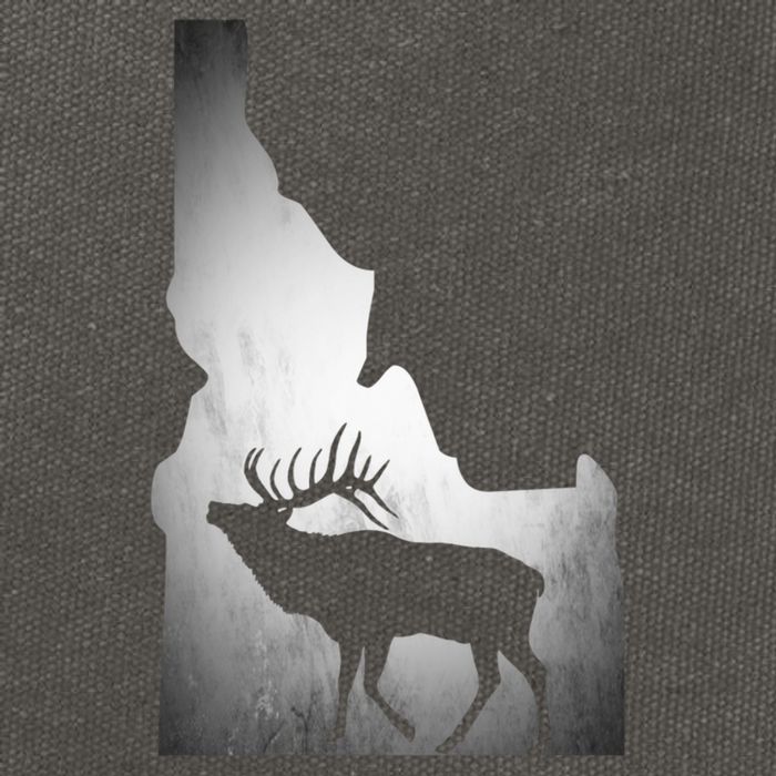 Idaho Elk Hunting Gift Cotton Canvas Backpack