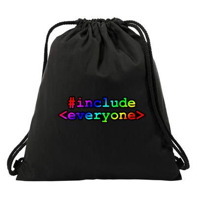 Include Everyone Drawstring Bag