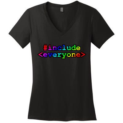 Include Everyone Women's V-Neck T-Shirt