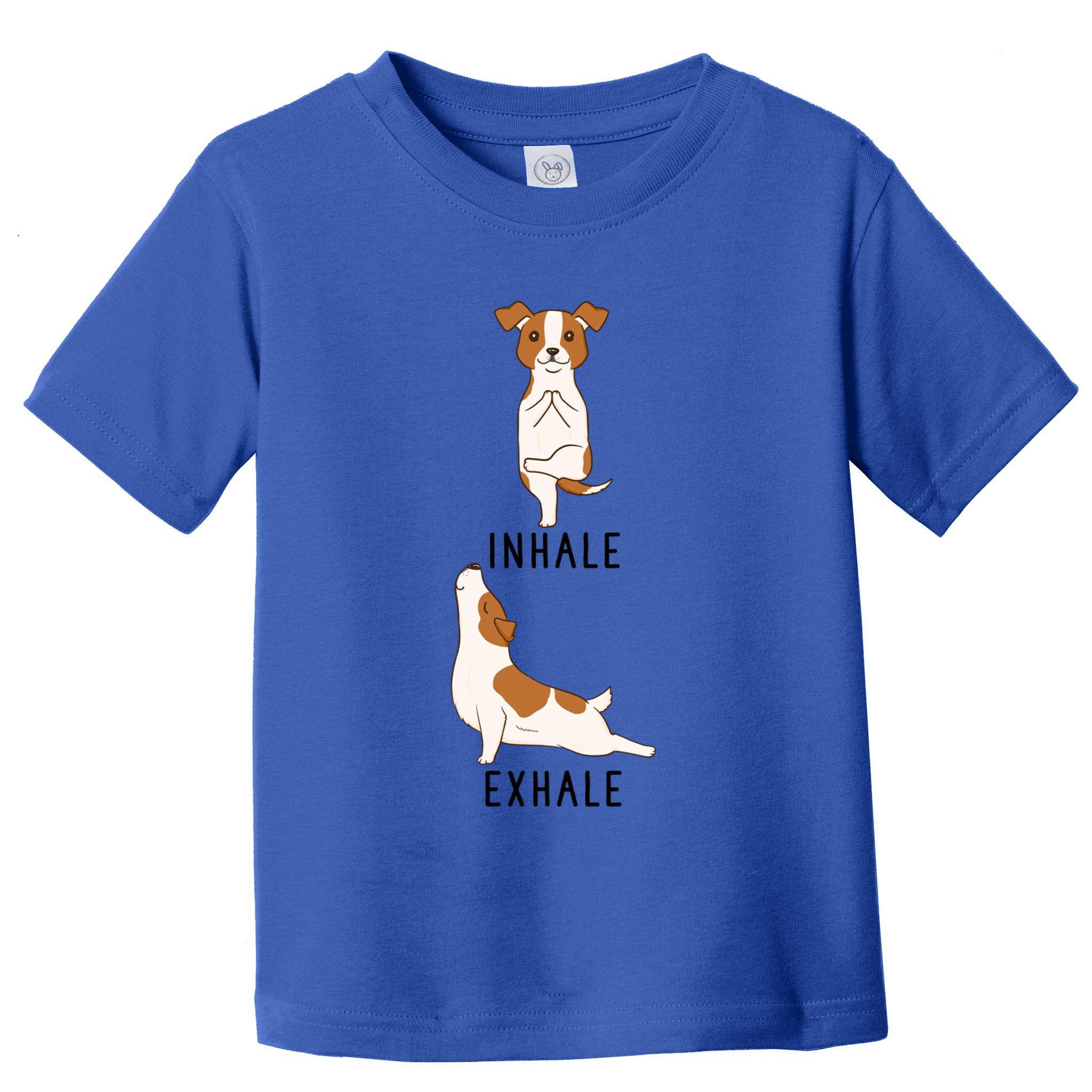 Inhale Exhale Jack Russell Terrier Funny Dog Yoga Funny Gift Toddler T-Shirt
