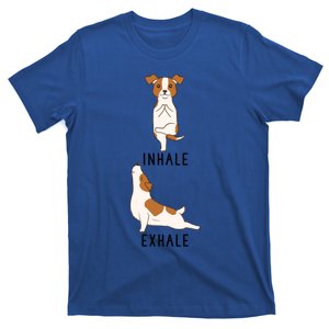 Inhale Exhale Jack Russell Terrier Funny Dog Yoga Gift T-Shirt