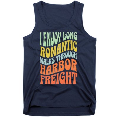 I Enjoy Long Romantic Walks Through Harbor Funny Design Tank Top