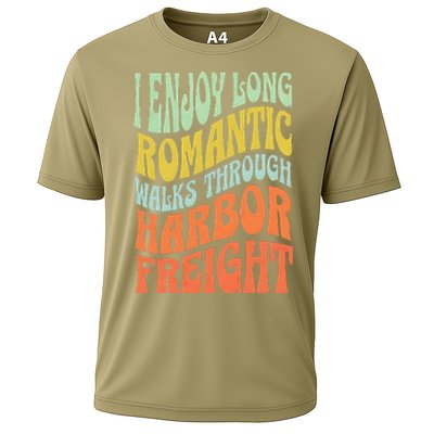 I Enjoy Long Romantic Walks Through Harbor Funny Design Cooling Performance Crew T-Shirt