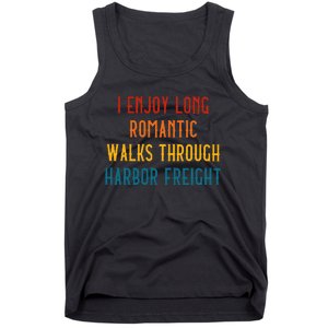 I Enjoy Long Romantic Walks Through Harbor Funny Design Tank Top