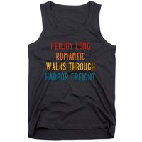 I Enjoy Long Romantic Walks Through Harbor Funny Design Tank Top