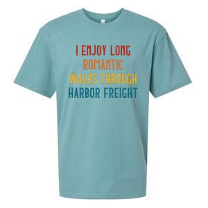 I Enjoy Long Romantic Walks Through Harbor Funny Design Sueded Cloud Jersey T-Shirt